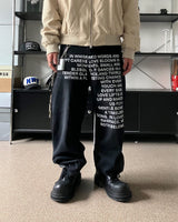 SVレタリング デニム パンツ(2C)