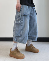 Dekaring D‑Ring Cargo Bermuda Denim
