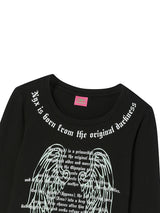SCOOP NECK L/S BLACK