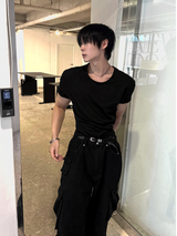 クロップマッスルフィットTシャツ