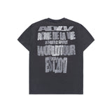 24FW クレヨンドローイングロゴショートスリーブTシャツ チャコール