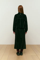 COLLECTION SOFT VELVET WOVEN JUMPER [BLACK]