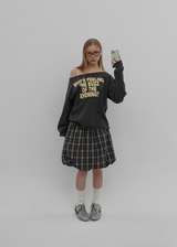[MADE] リッツボートネックプリンティド長袖Tシャツ