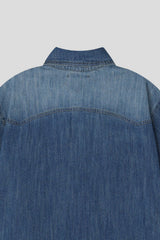LMN Labo Slab Western Short-Sleeve Denim Shirt (5 colors)