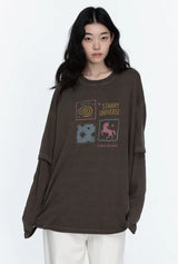 26FW★ Uni Star Layered Pigment Long Sleeve
