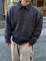 Eden high neck knit cardigan