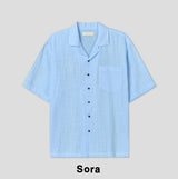 Edith Linen Half Shirt