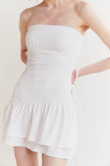 BELLA TUBE DRESS white