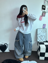 カラーレーションバケーションフーディーTシャツ💙🤍🖤3カラー