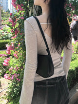 バックレスボートネックニットウェア