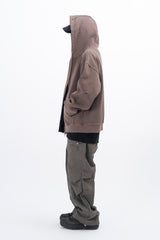 Ard Two Way Pigment Hooded Zip-Up