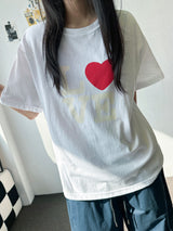 Arrow Heart Tattoo Graphic T-Shirt 4color