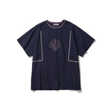 Shell ringer half T-shirts / Navy