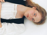 Square Frill Blouse (White)