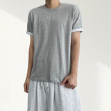 Muns Roll-up Color-Block Short Sleeve T-Shirt (5 colors)