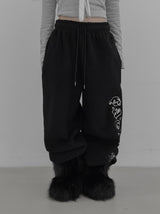 ウィンターレタリングフリースパンツ