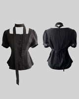 newdili scarf texture blouse