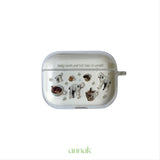 [baby lamb and hot teas in annak airpods clear case]