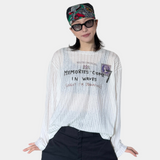 ヴィンテージ メッシュ レイヤード ロングスリーブ Tシャツ