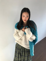 [MD Pick]Wool-Touch Brush V-Neck Knit (4 Colors)