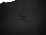 TZ M-BOSSED LOGO OVERSIZED TEE - BLACK