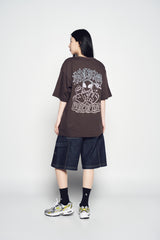 25SS グラデーションエイリアンショートスリーブTシャツ ダークブラウン