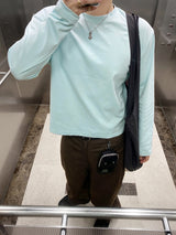 No.1652 round crop T (4color)
