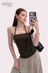 Mild Halter Strap Tube Top