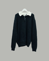 Popping collar knit (Green)