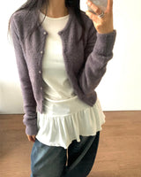 オレアンゴラファーンクロップカーディガン 2C