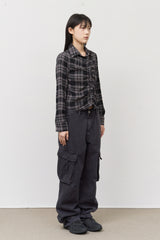 (W) Calm Checked Shirt