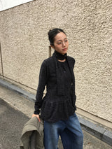 Berre Frill Cardigan + Muffler Set (2color)