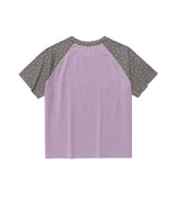 Wエンジェルキャッツラグラン半袖Tシャツ パープル(CV2FMFT546A)