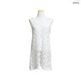 Tassel Flower Net Mini Dress