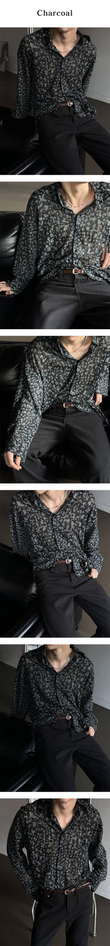 [S/S] Leopard damage shirts(2color)