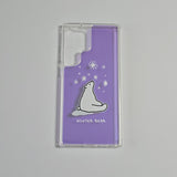 Jelly Hard Phone Case - winter Bear ( Purple Pink )