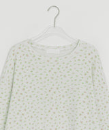 フェム フラワー オーバー ラウンド ロングスリーブ Tシャツ