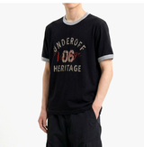 エッセンシャルスタンダード半袖リンガーTシャツ ビンテージブラック