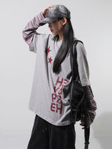 (UNISEX) ハイプレイヤードオーバーフィットTシャツ