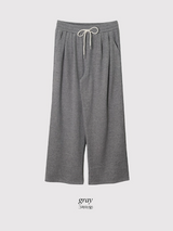 #MZ ニットフリース ワイドトレーニングパンツ (5color)