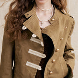 Soft Casual Belted Short Jacket