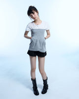 Eyelet 2 - Way Wrap Skirt - Gray