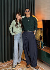 Men's カシミアウォッシャブルラウンドニット 20COLOR