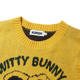 WITTY BUNNY FOOTBALL ニットベスト - LIGHT YELLOW