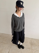 サイド リボン ラップ パンツ