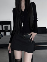 V-neck care cardigan (2color)