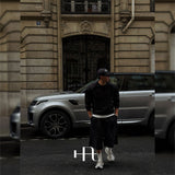 [HFORUS MADE] Armor Cut Off Bermuda Pants IN BLACK