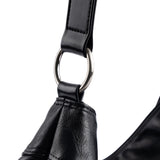 [Haesu Collaboration] Contour Shoulder Bag (Leather Black)