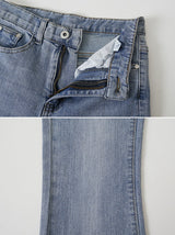 Slim Fit Cotton Bootcut Denim Pants (4color)