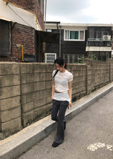 LAYER SHIRRING SET TOP